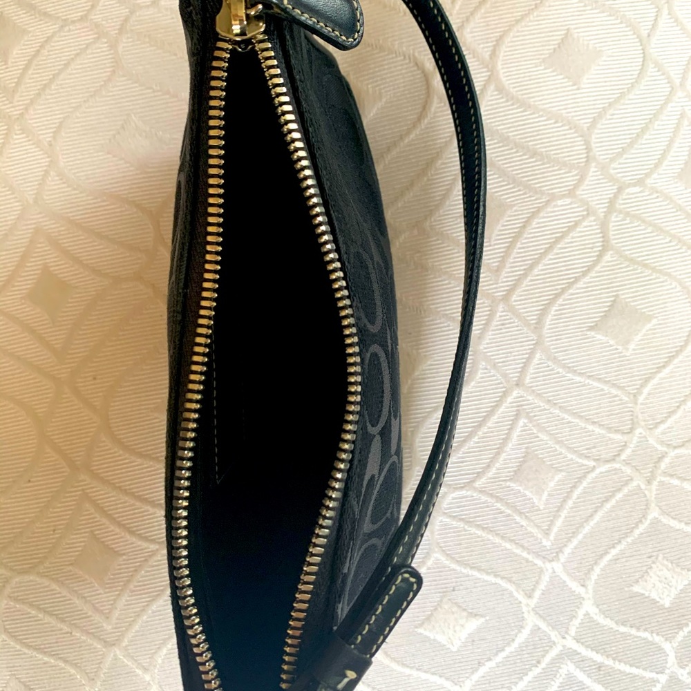 Coach New York Black Wristlet Purse